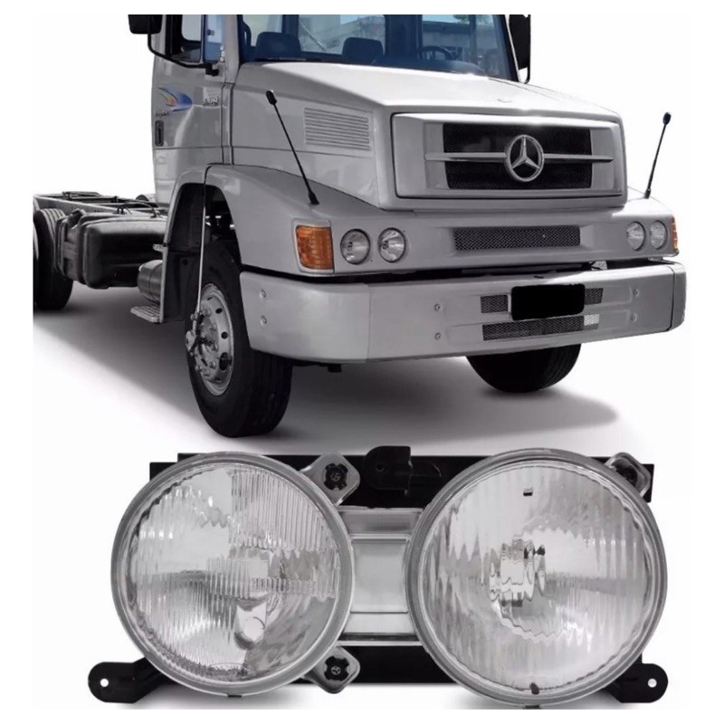 Farol Caminhão Mercedes Benz Mb 1218 1418 1620 95 96 97 98 99 em Oferta na Shopee