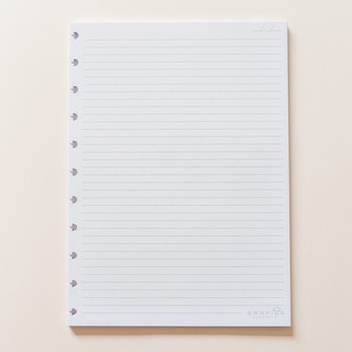 Refil de Folhas reposicionáveis para Caderno de Disco e caderno Inteligente grande Universitário Pautado Pontilhado 50 folhas 90g/m2