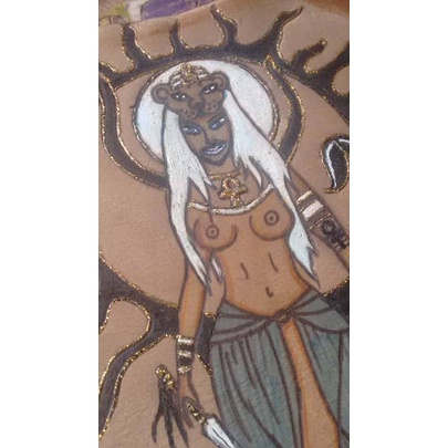 Grimório Diario Sketchbook - A5 200 Folhas - Queer Sekhmet Com Fecho Lateral