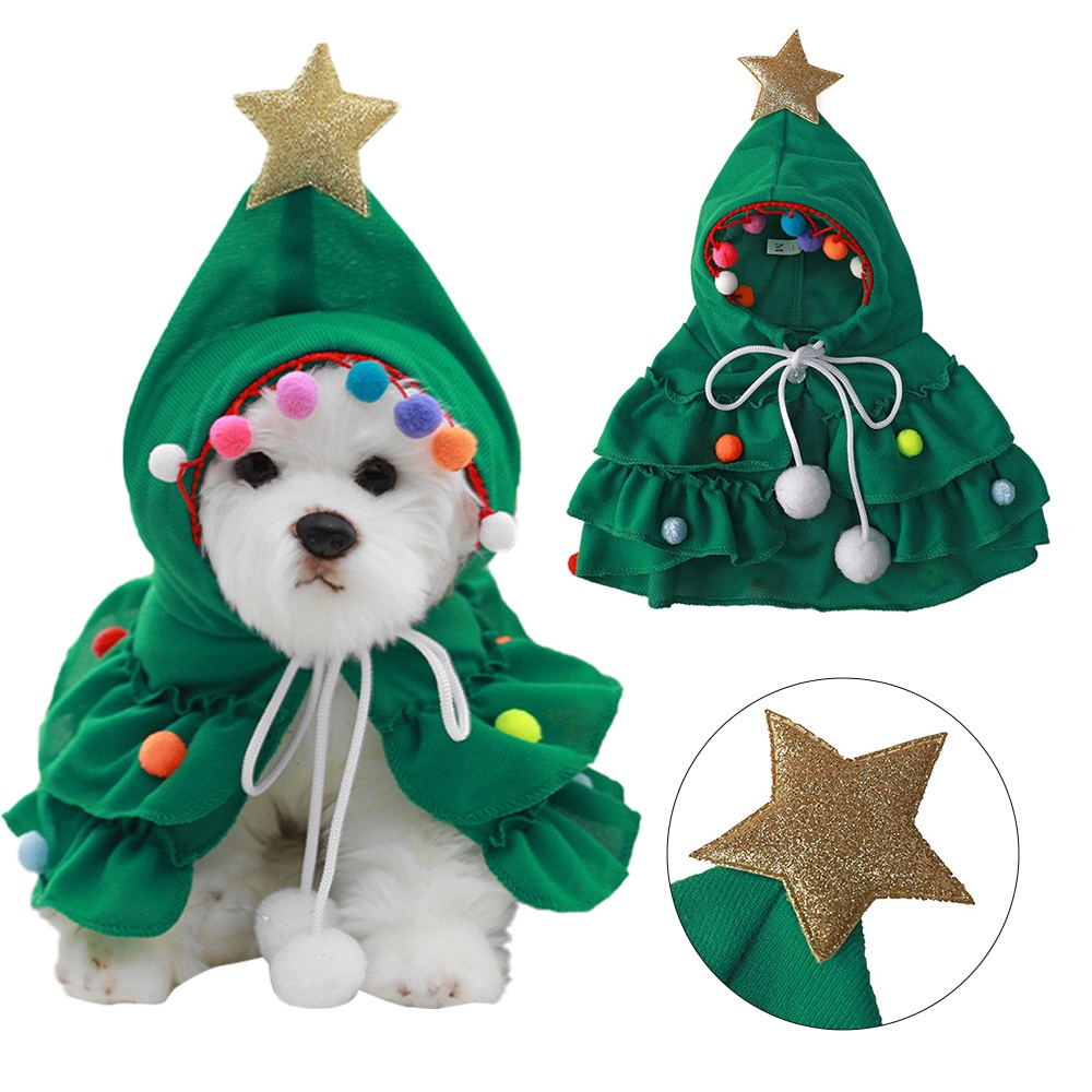 Vestido e capa de cachorro - roupas de natal pet - cachorro e gato ...