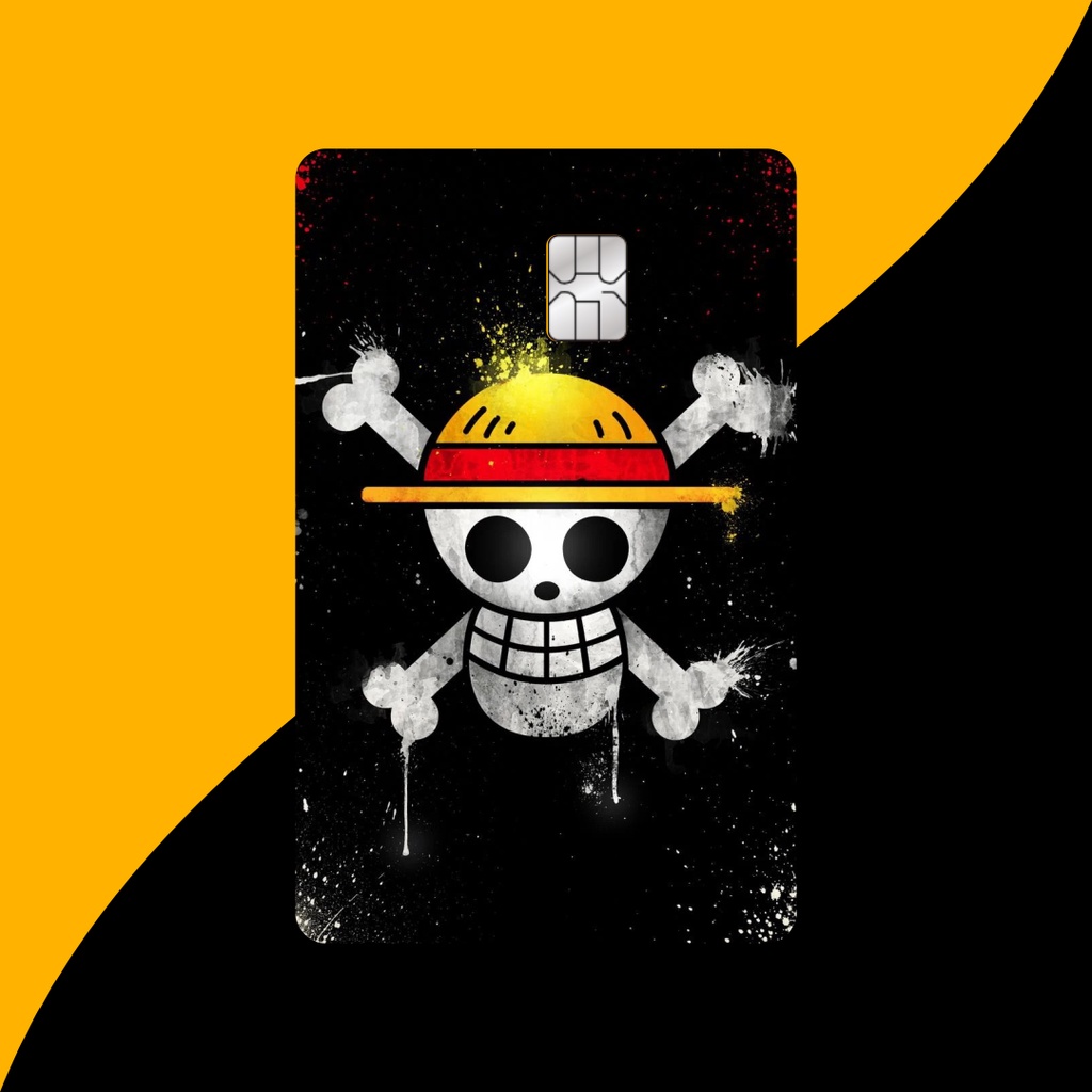 Adesivo para Cartão de Credito One Piece Película para cartão Skin Card a Prova d'água em Oferta na Shopee