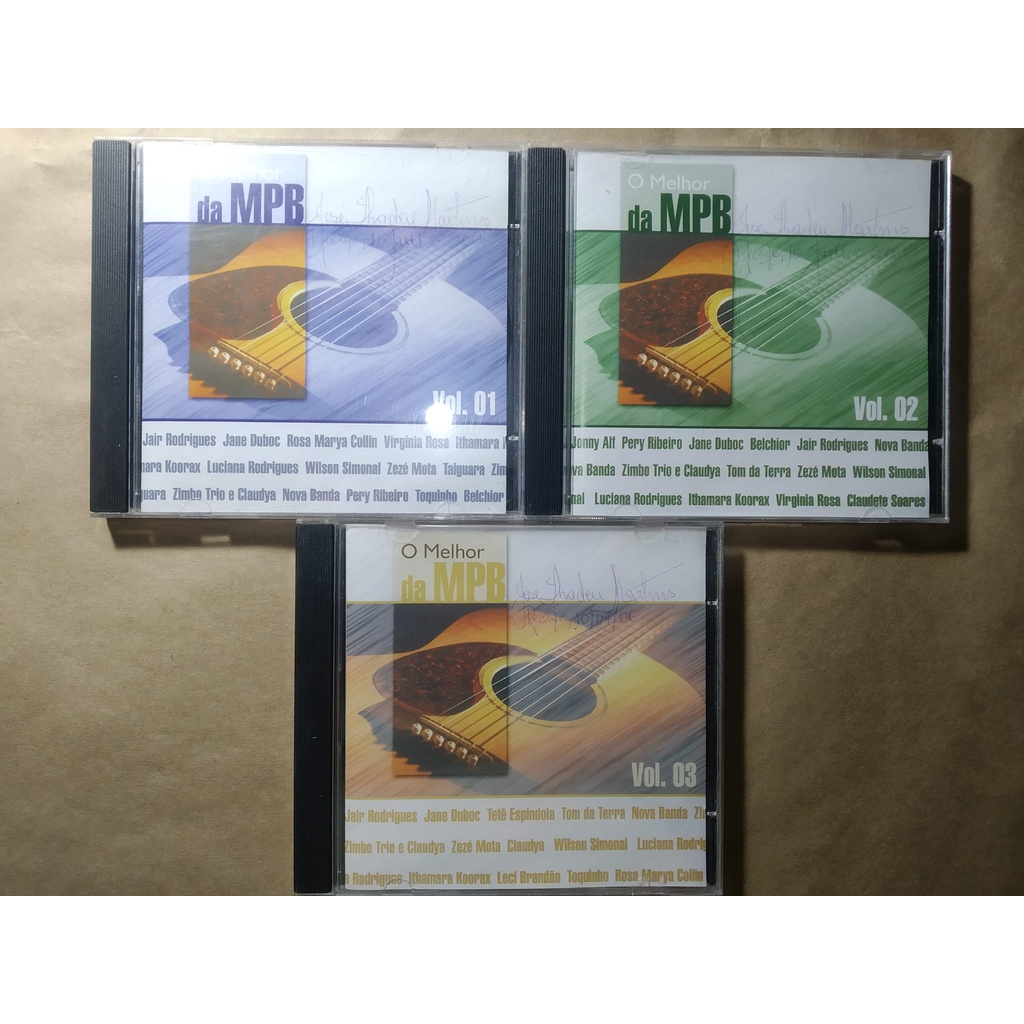 03 CD's O Melhor da MPB - Vol 01, 02 e 03 (Polydisc) - Jane Duboc, Simonal, Taiguara, Zimbo Trio, Belchior, Tom da Terra, Toquinho, Leci Brandão e outros
