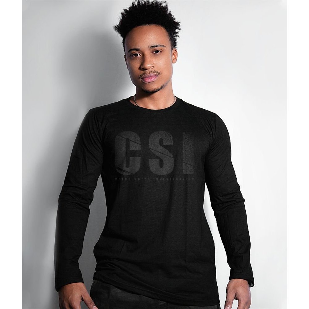 Camiseta Gola Manga Longa CSI Dark Line