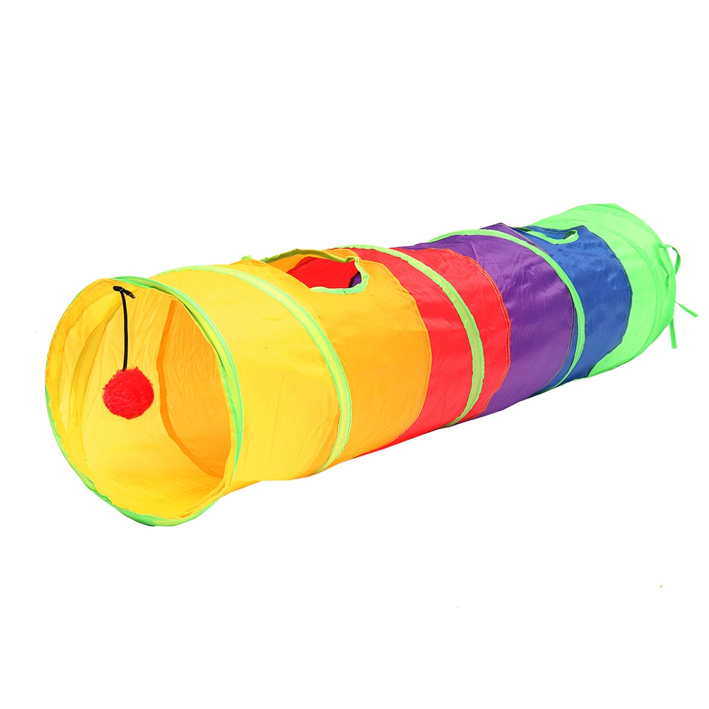 Brinquedo Para Gato e Cães Interativo Túnel Gato Labirinto Dobrável