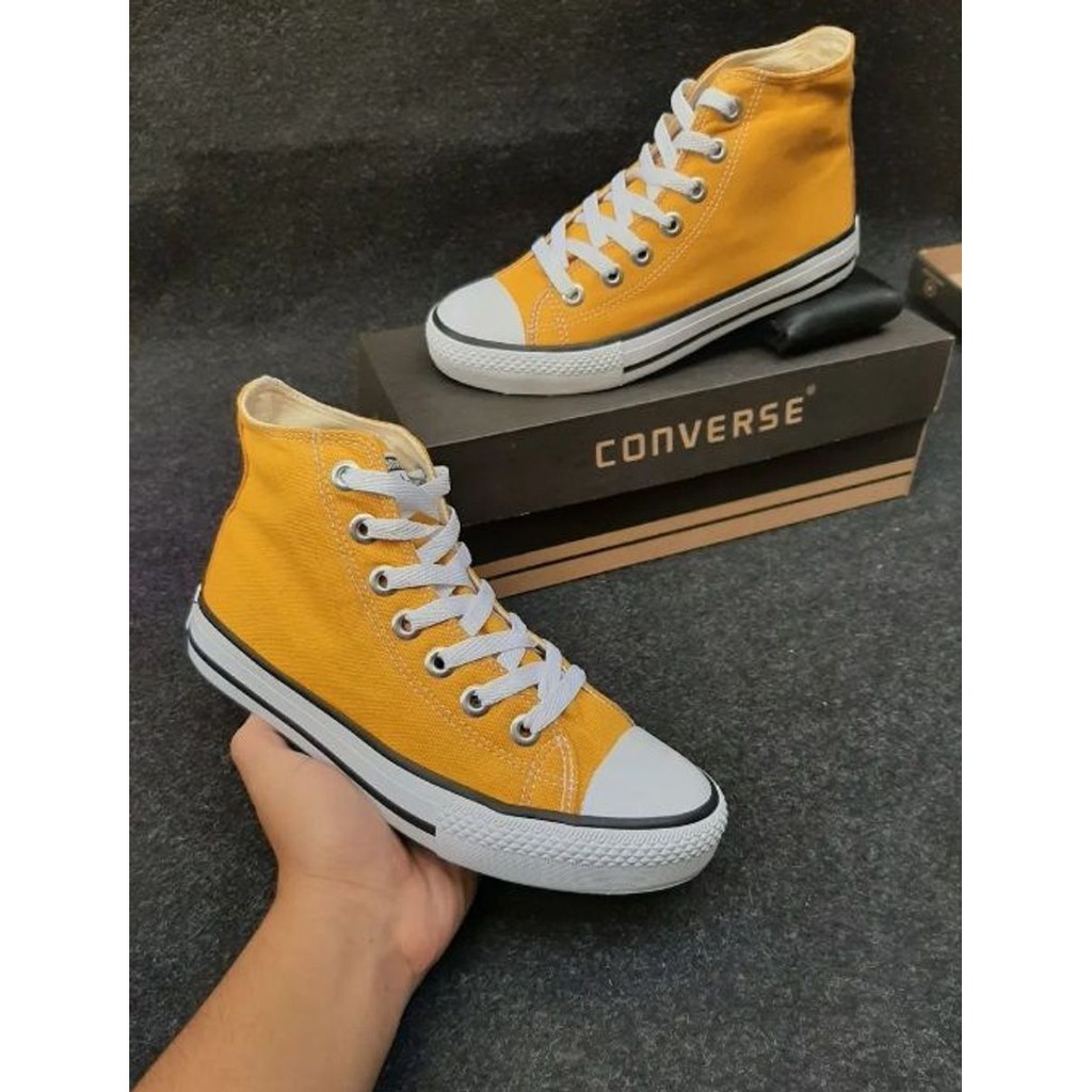 converse cano alto amarelo