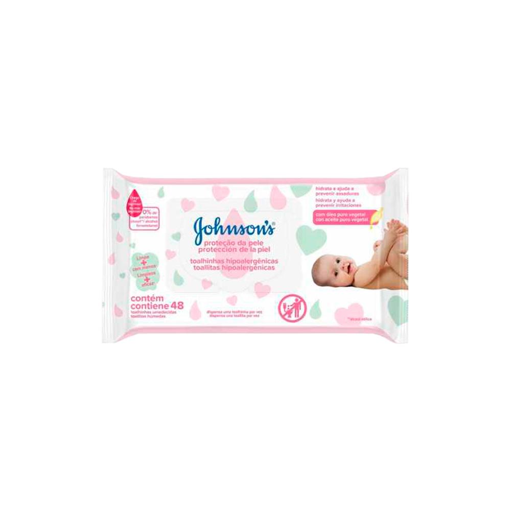 Lenços Umedecidos Johnson's Baby Extra Cuidado com 96 unidades em Oferta na Shopee