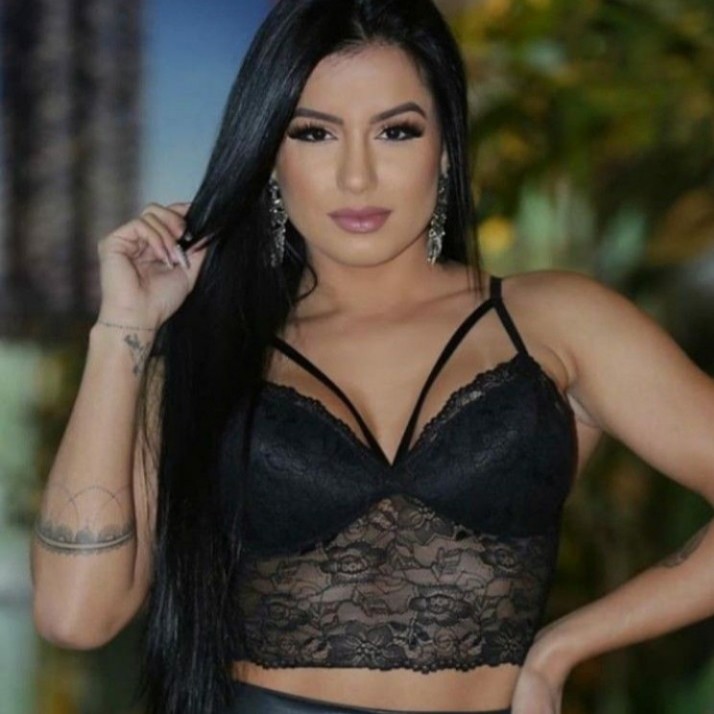 Cropped renda com regulador