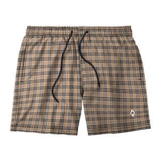 Short Bermuda Resina Estampado Xadrez Masculino Tactel Básico