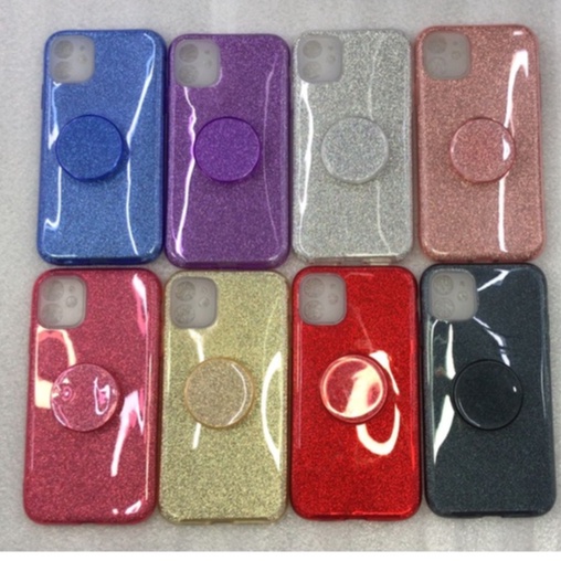 Capa Para Celular Com Brilho S22/S22 PLUS/S22 ULTRA Capinha Brilhosa Glitter Pop Suporte Colorida S22/S22 PLUS/S22 ULTRA