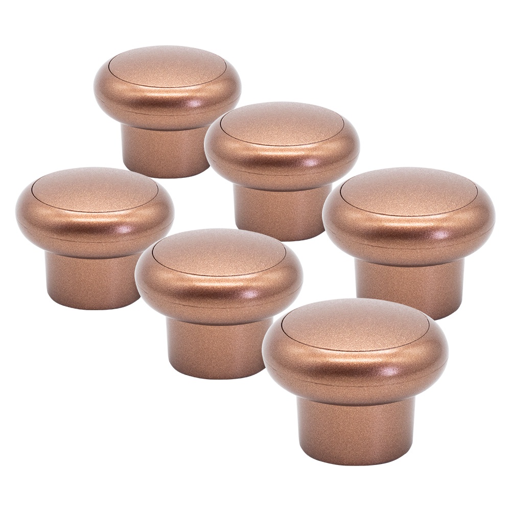 Kit 6 Puxador Bolinha Para Gaveta Quarto Comoda Armario Bau