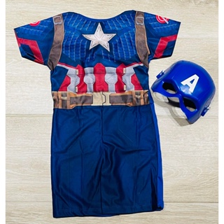 Roupa Fantasia Infantil Capitão América Vingadores Avengers com máscara festas crianças menino em Oferta na Shopee