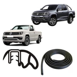 BORRACHA DE PORTA DIANTEIRA PRETA ESTRIADA VW AMAROK 2 PORTAS E 4 PORTAS
