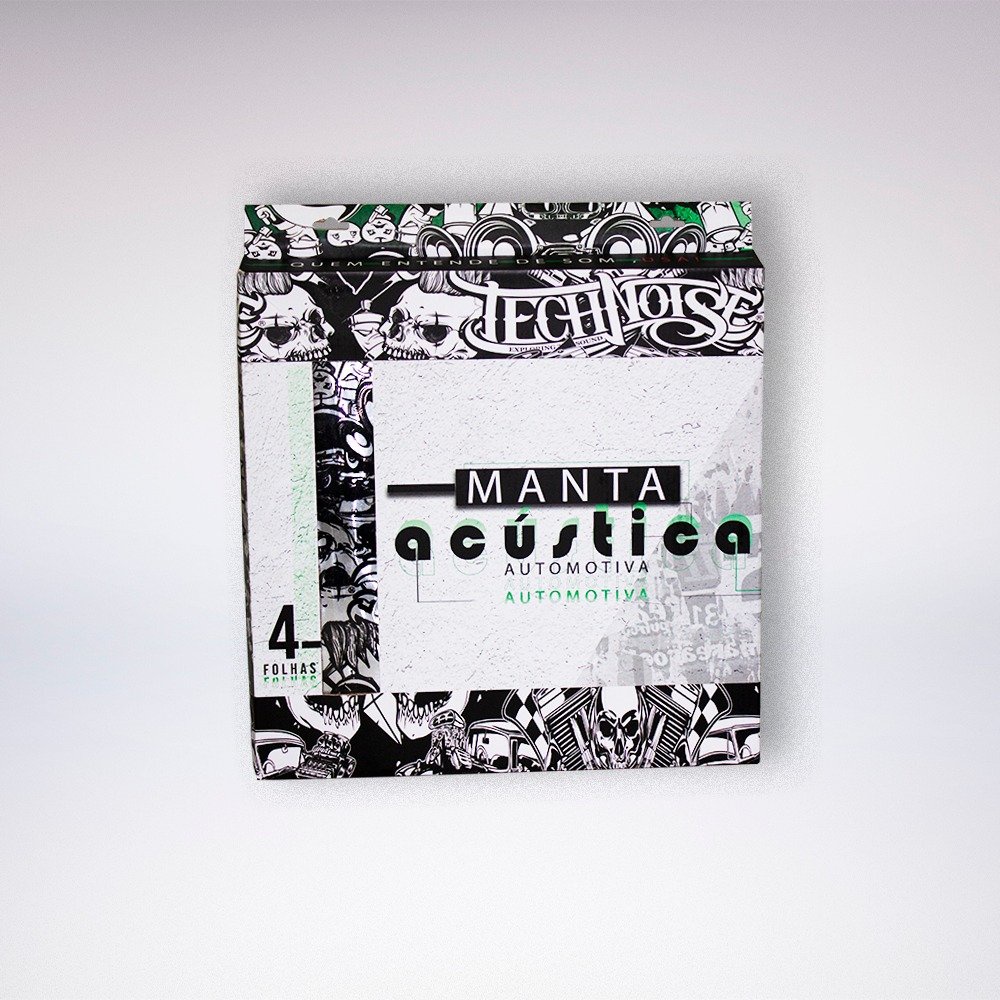 Manta Acústica Especial Automotiva Anti-Ruído Technoise 2,2mm - 4 Folhas de 30,5X90cm em Oferta na Shopee