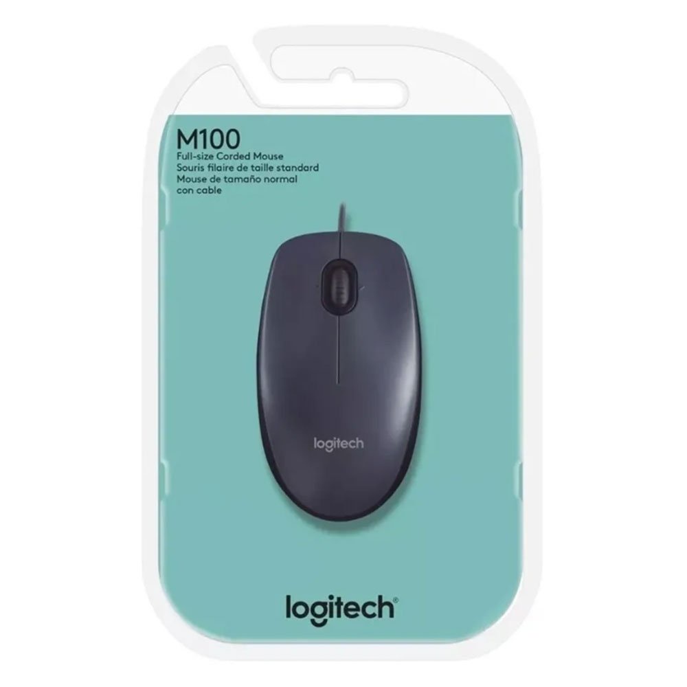 Mouse Logitech com Fio M100 910-001601