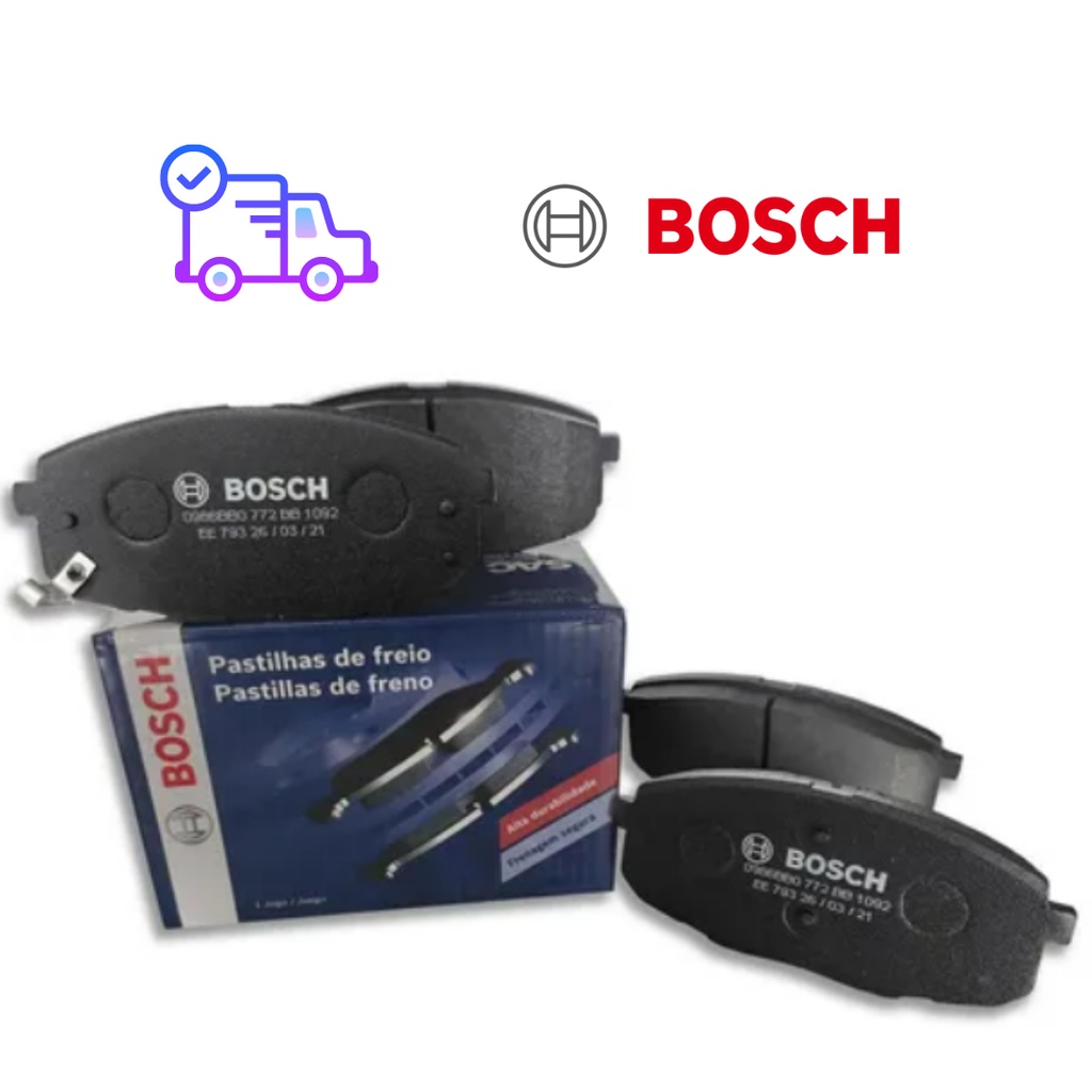 Jogo de Pastilha Dianteira Original Bosch Hyundai I30 2.0 2007 2008 2009 2010 2011 2012