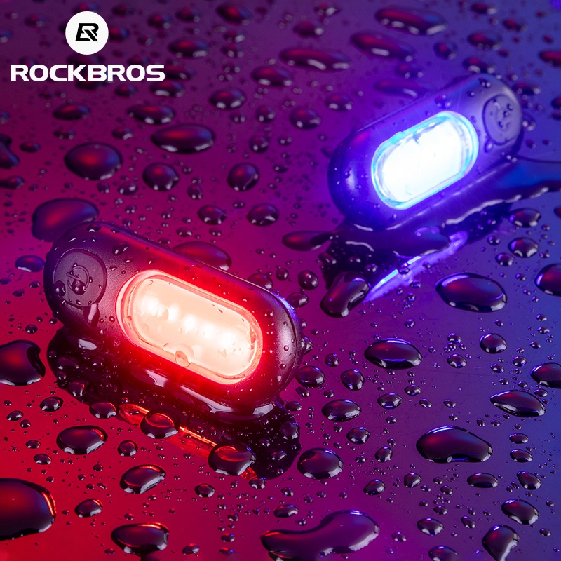 Rockbros Farol De Cauda À Prova De Água Recarregável Usb 5 Modos Acessórios De Ciclismo