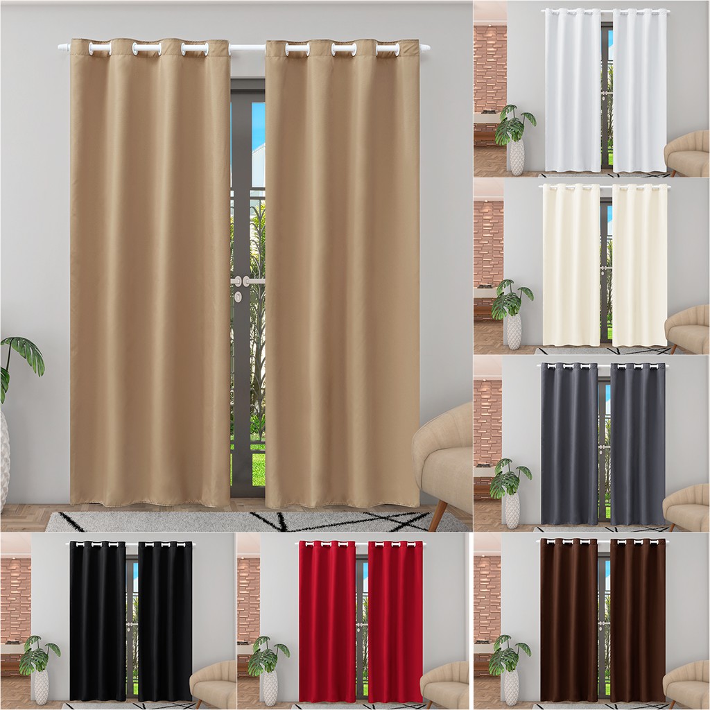 Cortina Porta Balcão Sala e Quarto Jasmim 2.80x 2.50 Metros Mi Amore