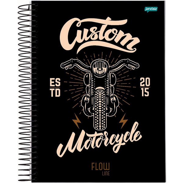 Caderno Universitário Jandaia Flow Line 1 Matéria 80 Folhas Espiral Capa Dura Shopee Brasil 1103