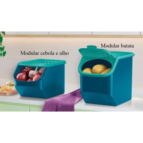Tupperware: Modular Cebola e Alho 3 litros Turmalina ou Modular Batata 5 litros
