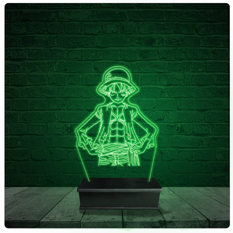 Luminária Abajur Acrílico Led - One Piece Anime 11