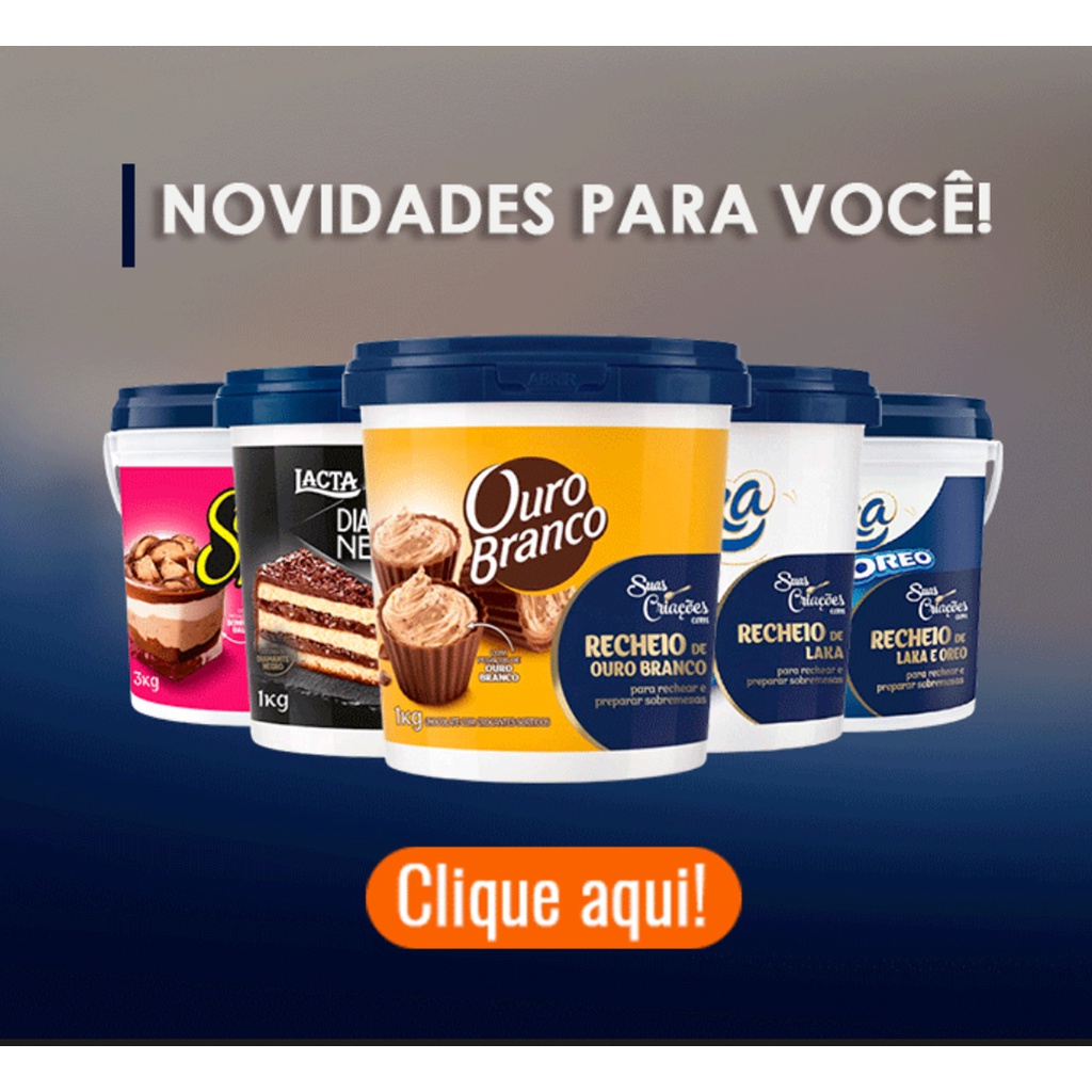 Recheio Ouro Branco - Sonho de Valsa - Laka - Diamante Negro - 1Kg- 3Kg ...