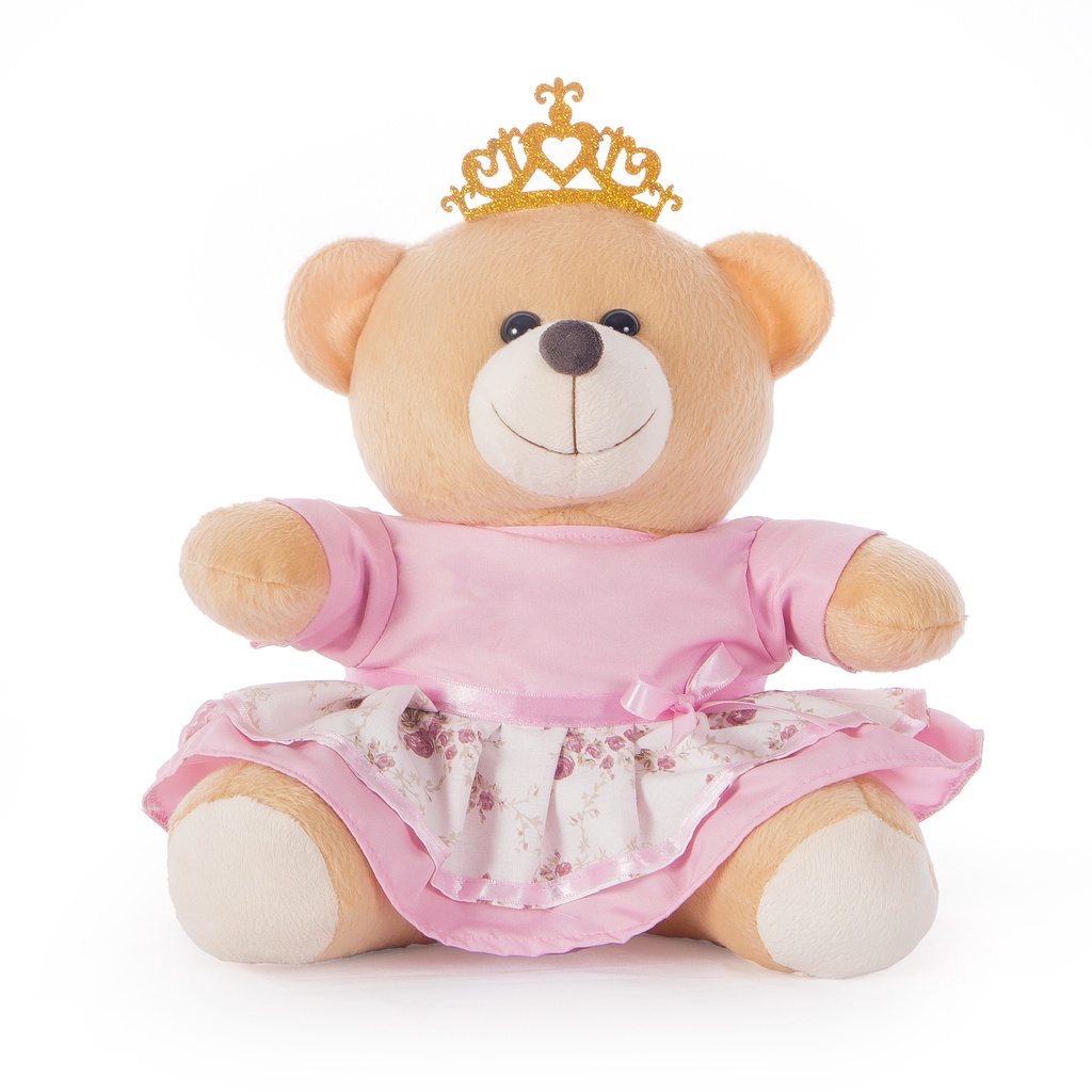 Urso Pelúcia Médio 18 cm Decoração Nicho Ursinho Menino Aviador ...