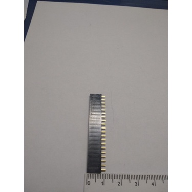 Kit 20 Peças Barra De Pinos Fêmea 1x20 Passo 2,54mm Mci 180graus