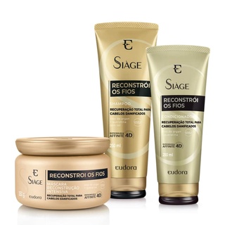 Reconstrói Os Fios Shampoo + Condicionador + Máscara