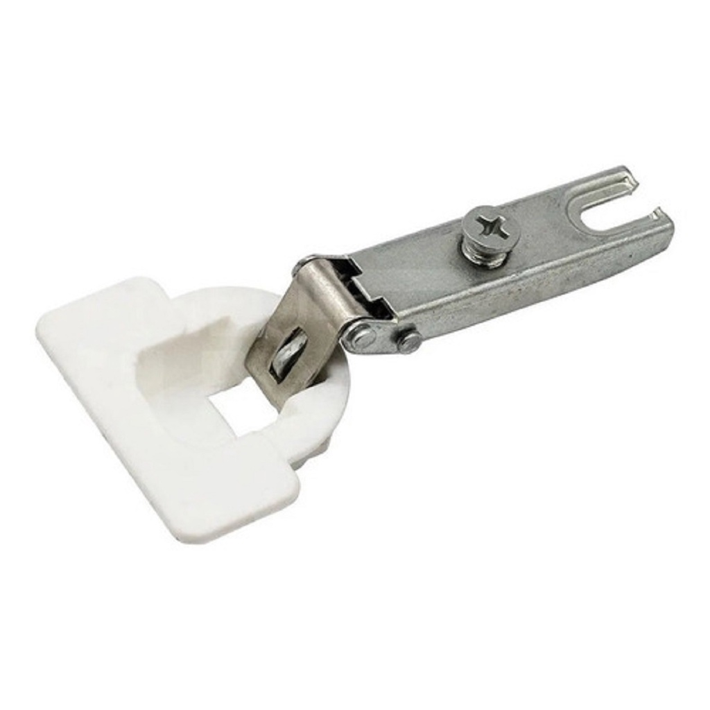 Kit 15 Dobradiça Reta Com Calço Plástico Para Armários Portas Cozinha Quarto