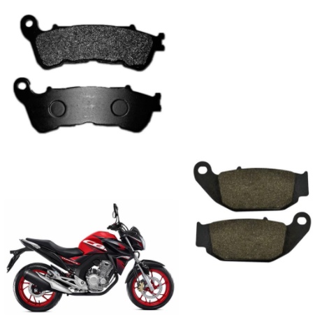 Pastilhas De Freio Dianteira E Traseira Modelo Moto Honda Cb F Twister Freio Cbs Ou Abs