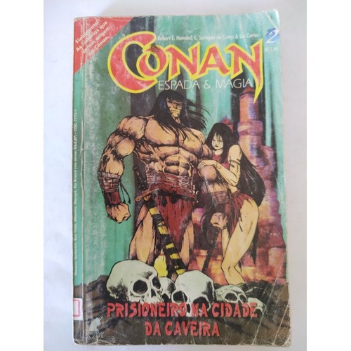 Livro Conan Espada & Magia - 2 Prisioneiro Na Cidade Raro