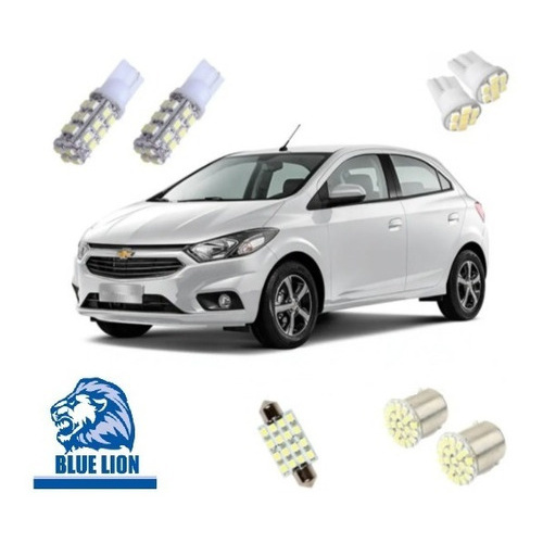 Kit Lâmpada Led Onix 2013 2014 2015 16 17 18 2019 Sup Branca em Oferta na Shopee