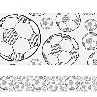 Faixas Decorativas Adesivas Infantil Bolas De Futebol