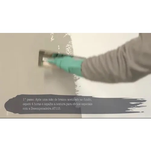 Desempenadeira Para Efeitos Decorativos Metalica Aco Inox MD 10x25 Atlas