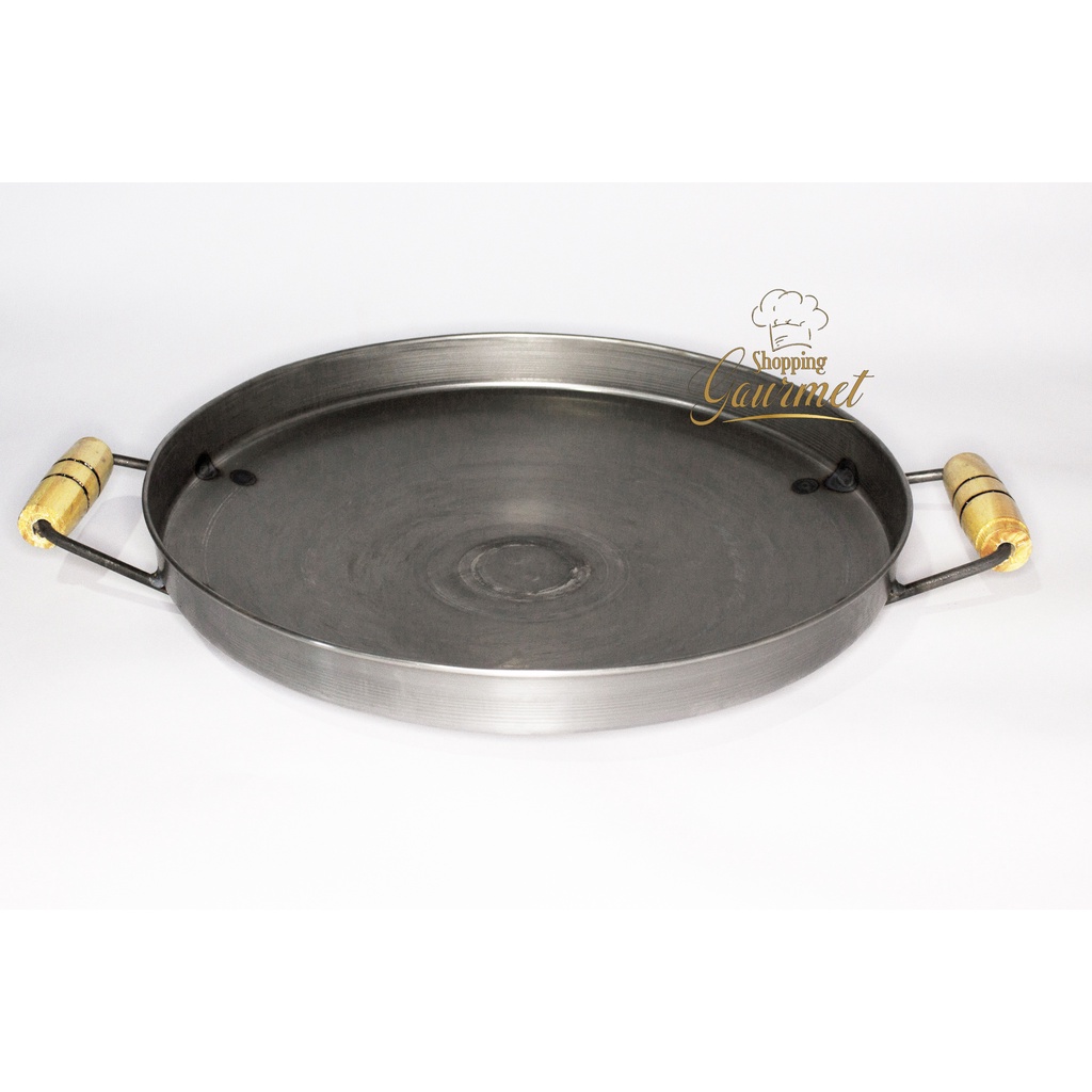 Tacho Disco Tipo Arado 40cm Feito Aço Carbono Com Borda 4cm Para Fogões Fogareiro Fogão de Lenha