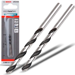 Kit 2 Broca Aço Rápido Para Metal 2.0mm Profissional