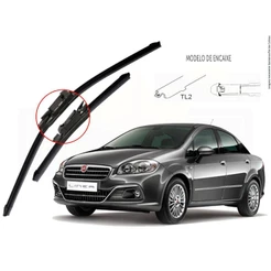 Palheta Silicone Limpador Parabrisa Dianteiro Fiat Linea 2008 á 2018