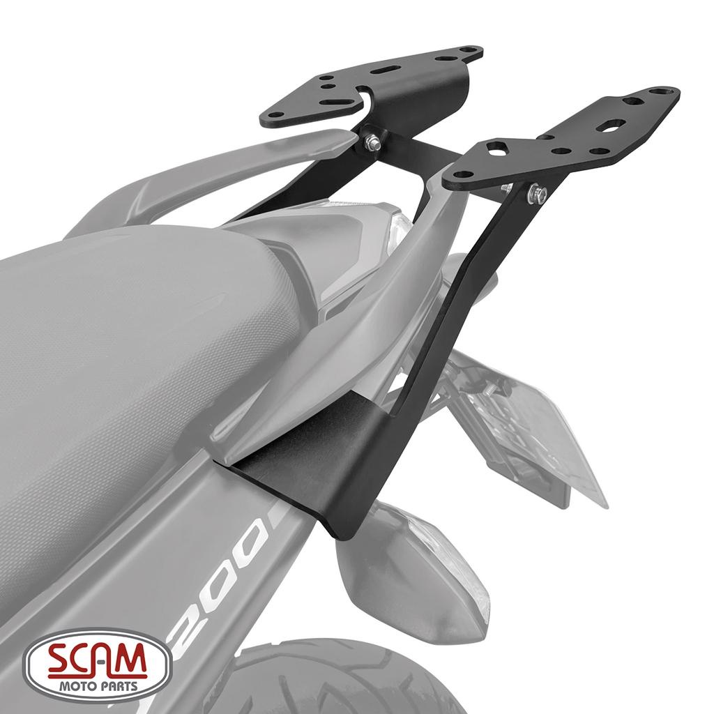 Suporte Baú Traseiro + Protetor de Motor e Carenagem + Protetor de Radiador Bajaj Dominar 200 - Scam · foto 2