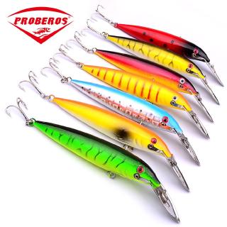 Isca De Plástico Resistente 14cm/16g Minnow Laser Com 4 # Biônica De Ferro Artificial Gancho 1,8-3,6m Para Mergulho