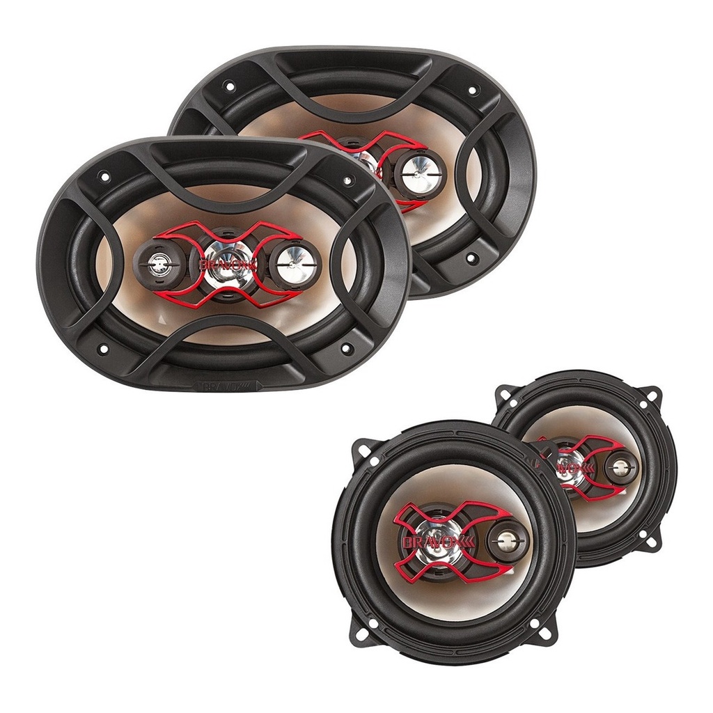 Auto Falante Bravox Facil 5 + Triaxial Quadriaxial 6x9 Kit em Oferta na Shopee