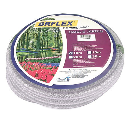 Mangueira 30m Trançada BRFlex Cristal - Home & Living