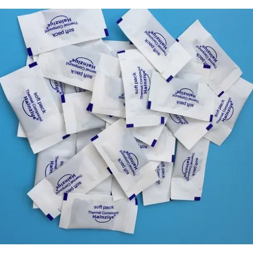 Kit com 10 unidades de Sache de Pasta Térmica Prata Original 0.1g