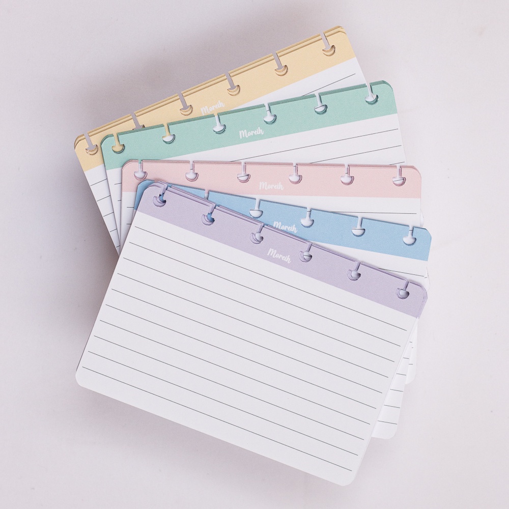 Fichas para caderno de discos para estudos pautadas