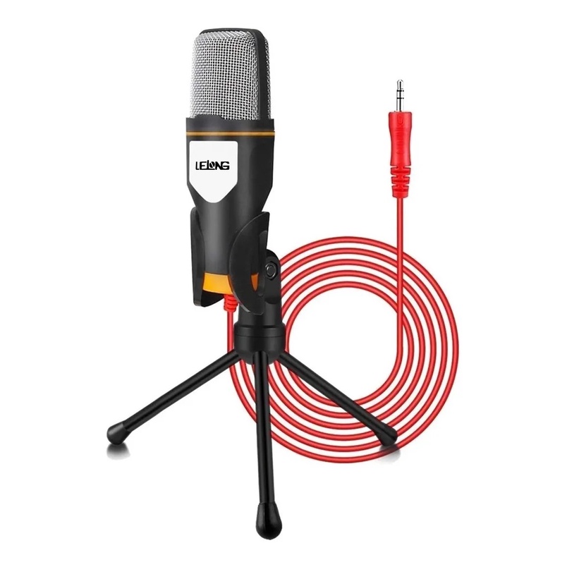 Microfone Condensador Pc Gravação Video Celular Youtube Base em Oferta na Shopee