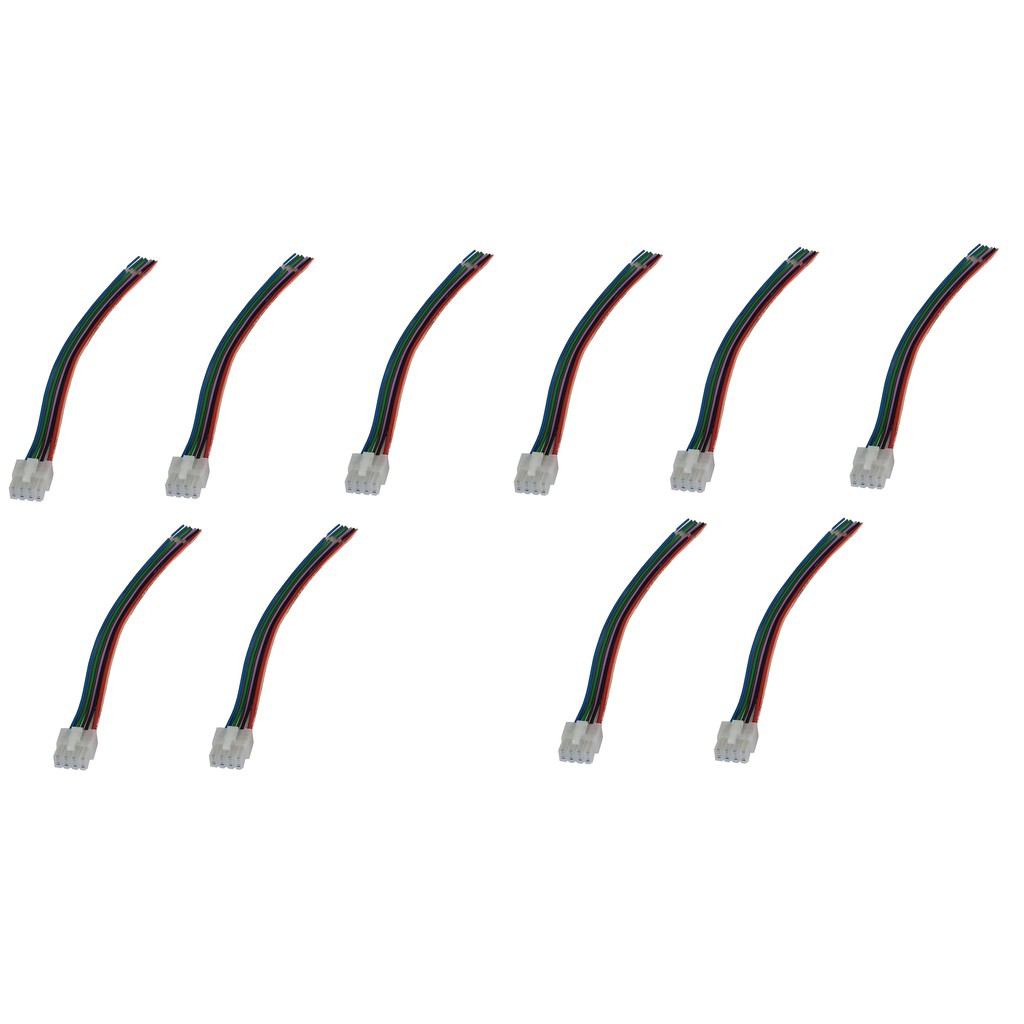 10 Chicotes Caixa Amplificada Falcon Plugue Minifit 8 Vias