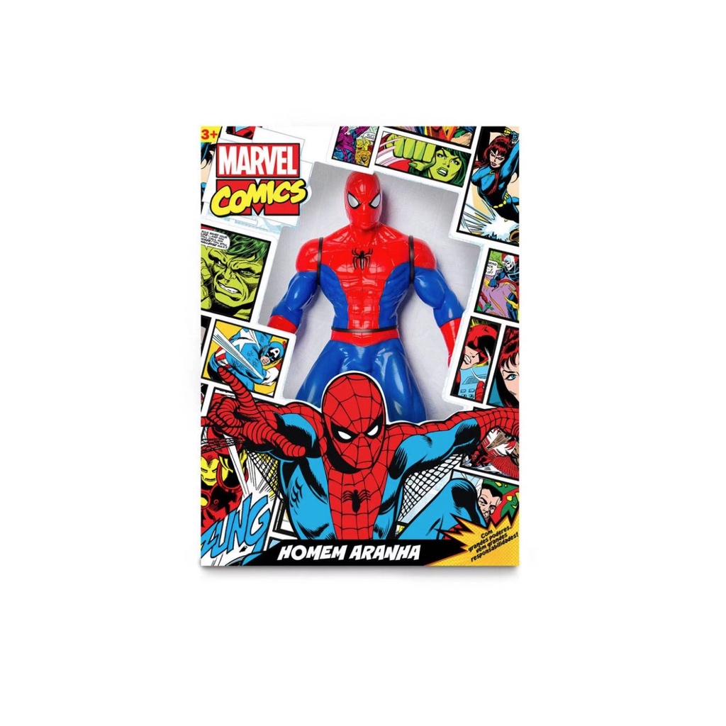 Boneco Homem Aranha Spider Man Marvel Comics Vingadores
