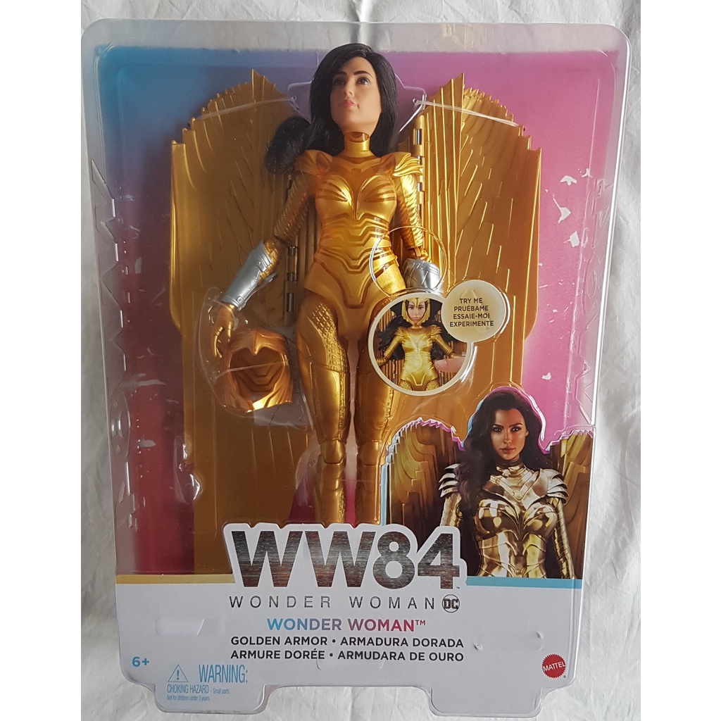 Boneca  Articulada Mulher Maravilha Armadura Dourada – Mattel