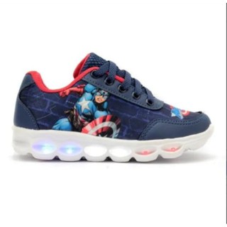 tenis led infantil capitao america