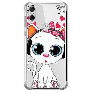 Capa Capinha Anti Shock para MOTO ONE (1013) GATINHA 07