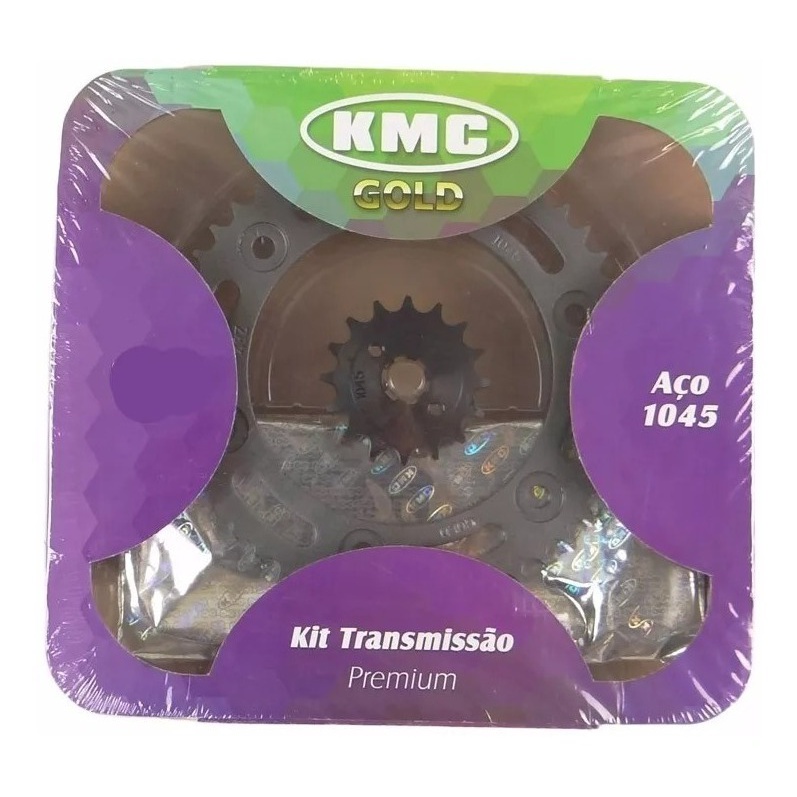 Kit Relacao Transmissao Kmc Com Retentor Honda Xre 300 - Spare Parts and Accessories for Vehicles